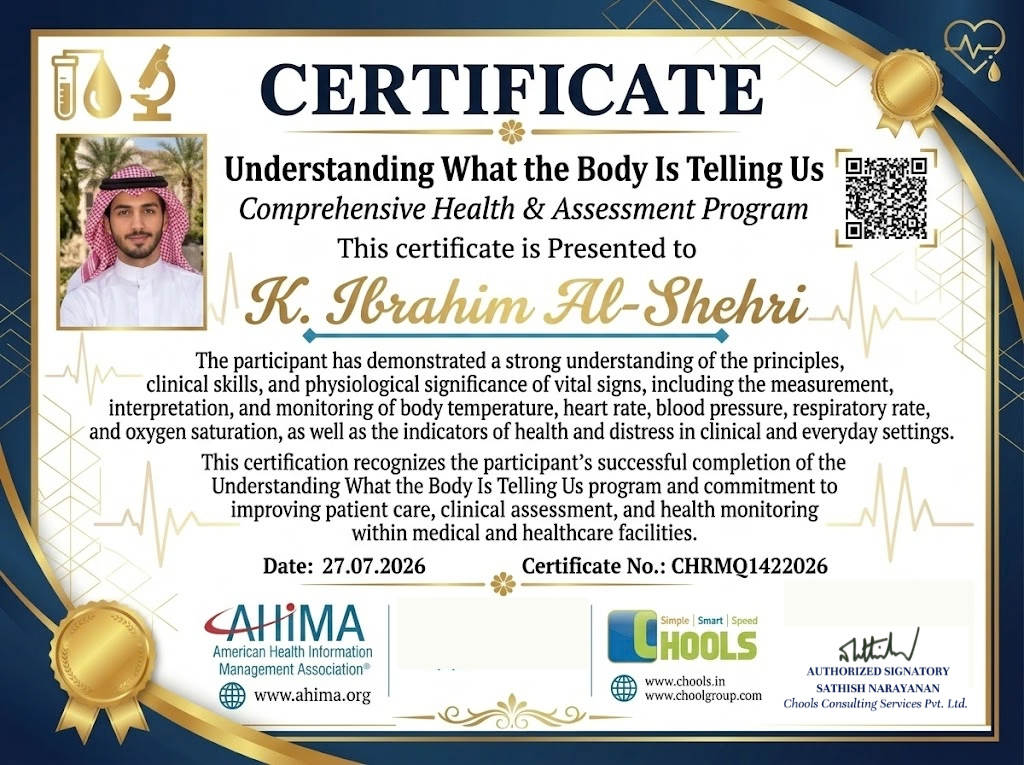 Healthcare and Pharma Program Certificate